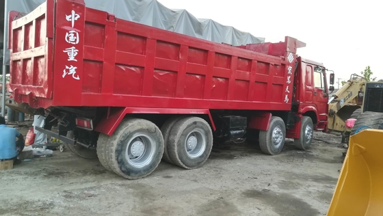 LHD Driving Promotion Price 40 Ton Carry Load Capacity Used Dump Truck   8*4 Drive Wheel TYpe