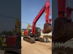 HITACHI ZX195 Χρησιμοποιούμενος σκάφος 18900kg Σταθερή λειτουργία με 0.91m3 κουβά